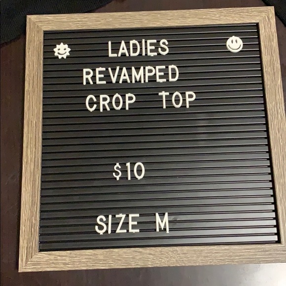 Ladies Revamped Peplum crop top - Picture 2 of 5